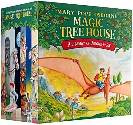 A Library of The Original Collection of Magic Tree House (28 Book Set)